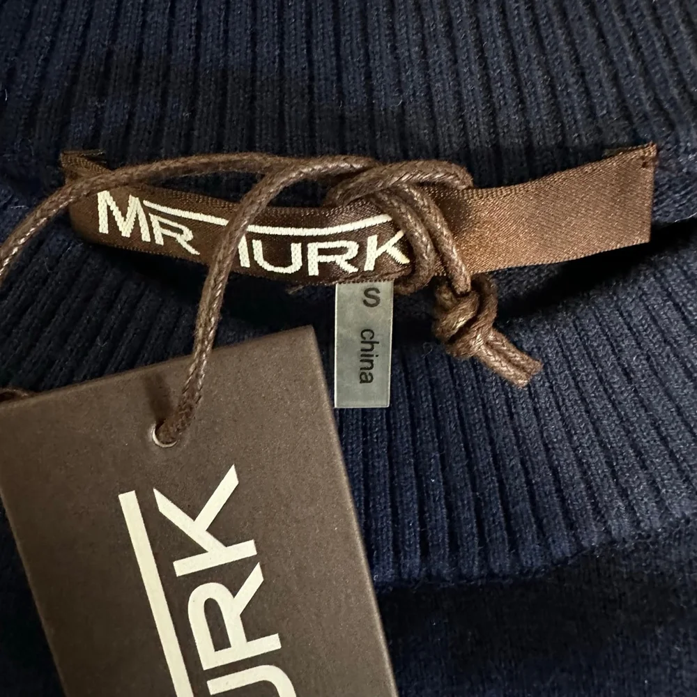 Mr. Turk Men’s NEW NWT Benton Pullover Size Small Navy Blue MSRP $328 Wool